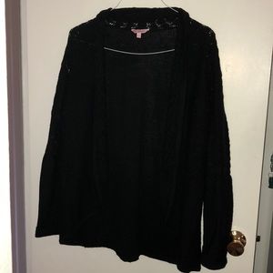 Long, Black cardigan